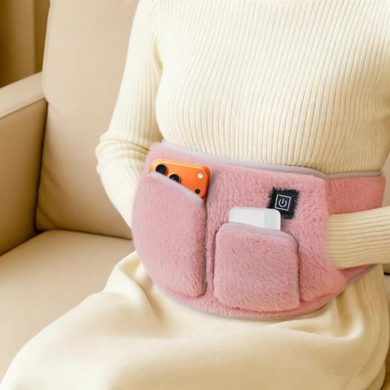 Пояс с подогревом для женщин, регулируемый электрический пояс с подогревом, 3 температурных режима, портативная грелка для спины, живота, для расслабления