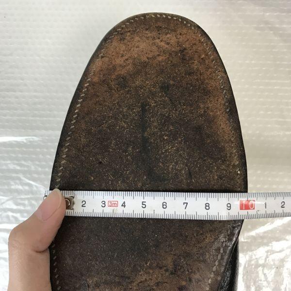 80s-90s?/STACY ADAMS/Goodyear Welt Leather U-Tip Shoes/10.5B/27.0-28.0/Black/(USED)