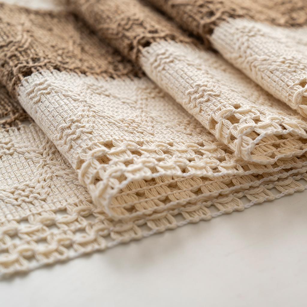 Богемный Рустикальный Свадебный Декор Скатерть из Хлопка и Льна для Свадебного Ужина или Девичника