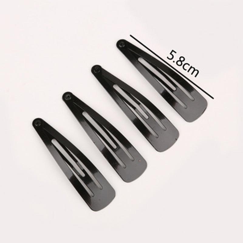 10PCS/Pack Women Black Rhodium Barrette Girl Gifts Hair Accessories DIY Hair Clips Kids Silver Adult