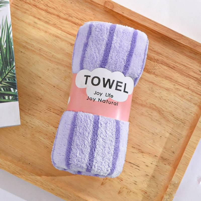 Полотенце из кораллового флиса с плотными впитывающими полосками для домашнего использования и в качестве подарка