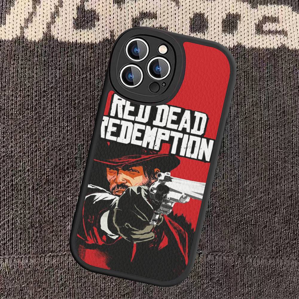 Игровой ТВ-Red-Dead-Redemption-2 Чехол для телефона для iPhone 15 14 13 12 11 16 Pro Max Plus Кожаный Мягкий Чехол