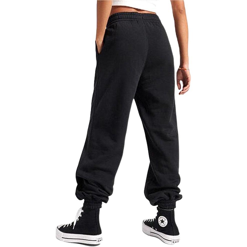 (WMNS) Converse Retro Chunk Knit Pant Asia Sizing 'Black' Women's 10025889-A01