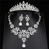 Комплекты ювелирных изделий для невесты, свадебные ожерелья, серьги, женские диадемы и короны для выпускного, свадебные ожерелья/серьги, комплекты ювелирных изделий