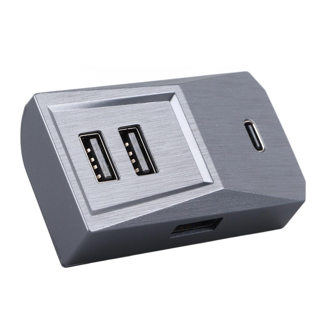 Glove Box USB Hub Multiport Stable Transmission Convenient Car Docking Station Replacement for Tesla Model 3 Y