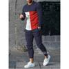 Модные осенне-зимние роскошные спортивные костюмы для мужчин, повседневный спортивный комплект с длинным рукавом, футболка, брюки, костюмы из 2 предметов, комплекты для бега, спортивная одежда