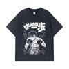 275 GSM Washed T-shirts 100% Cotton Hajime no Ippo V7 Takeshi Print Unisex Heavy Cotton T Shirt