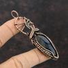 Labradorite Gemstone Pendant Copper Wire Wrapped Pendant Handmade Copper Jewelry Birthstone Pendant Dainty Labradorite Jewelry Gift For Wife