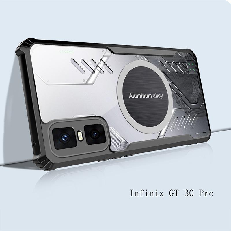 Охлаждающий чехол Подходит для мобильного телефона Transsion infinix GT 30 20 50 Pro, прозрачный защитный чехол из акрила
