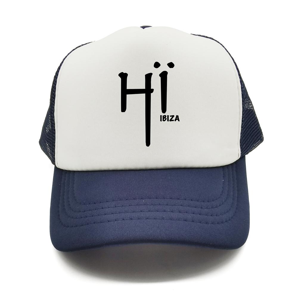 Hi Ibiza Trucker Cap Unisex Hat Baseball Cap Cool Summer Unisex Mesh Net Hi Ibiza Hat MZ