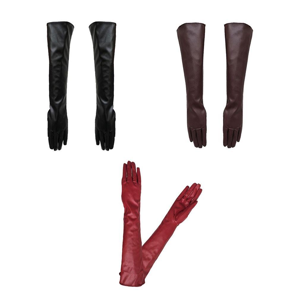 Мягкий материал Вечерние перчатки Сохраняют тепло Перчатки из лакированной кожи Выступление для танца на пилоне