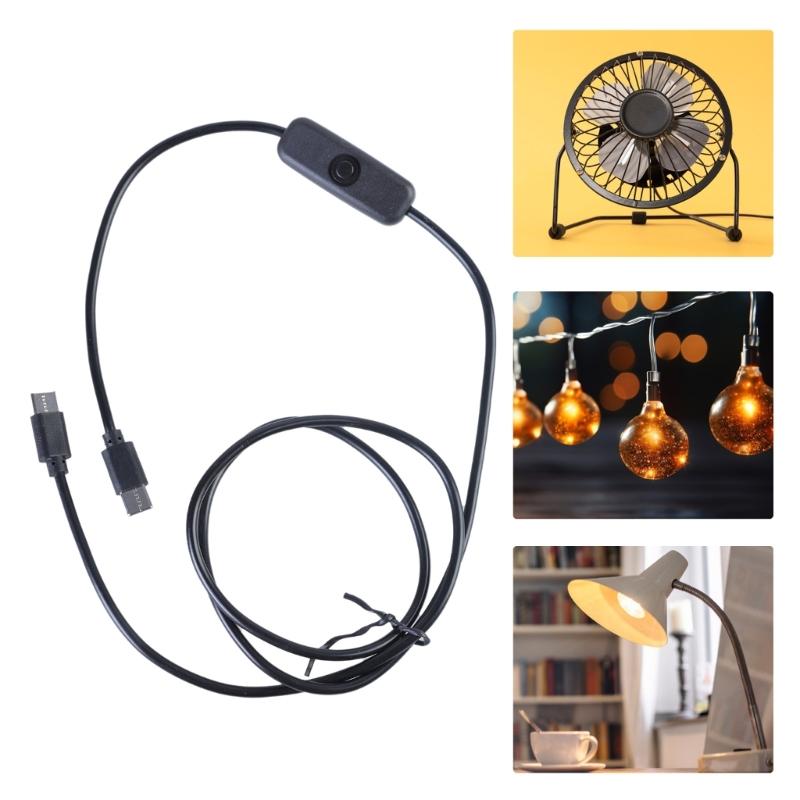 USB C to USB C Power Cable with Switching Efficient  PD60W for Phones Tablets and Small Appliances 100CM