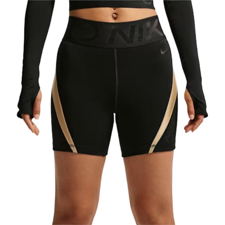 Nike Pro Sculpt Быстросохнущие Спортивные Шорты с Высокой Талией и Логотипом Женские шорты IM9962-011