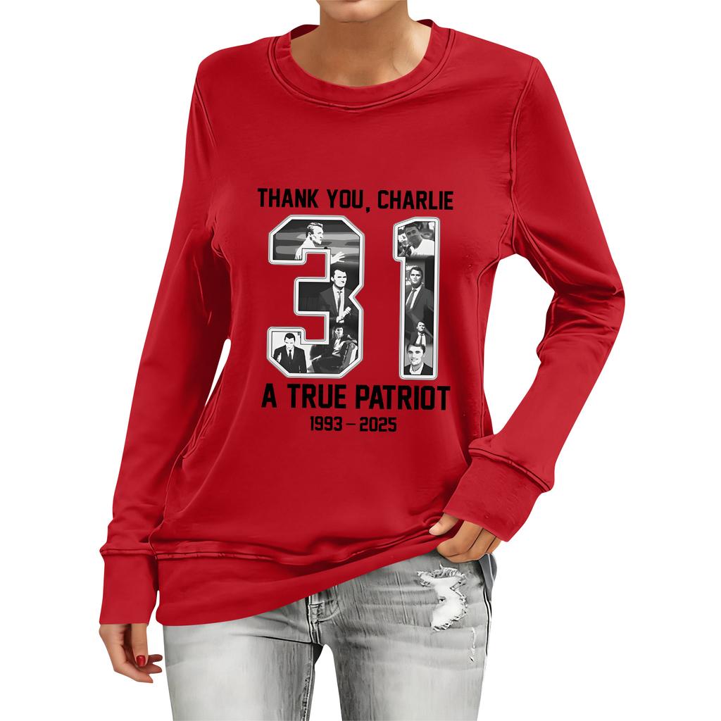 Women's Fashion Casual Long Sleeve Printed Neck Top