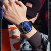 SANDA 6163 Digital Analog Men Watch Square Case Dual Display Steel Leather Silicone Strap Multifunction Sport Business Watch