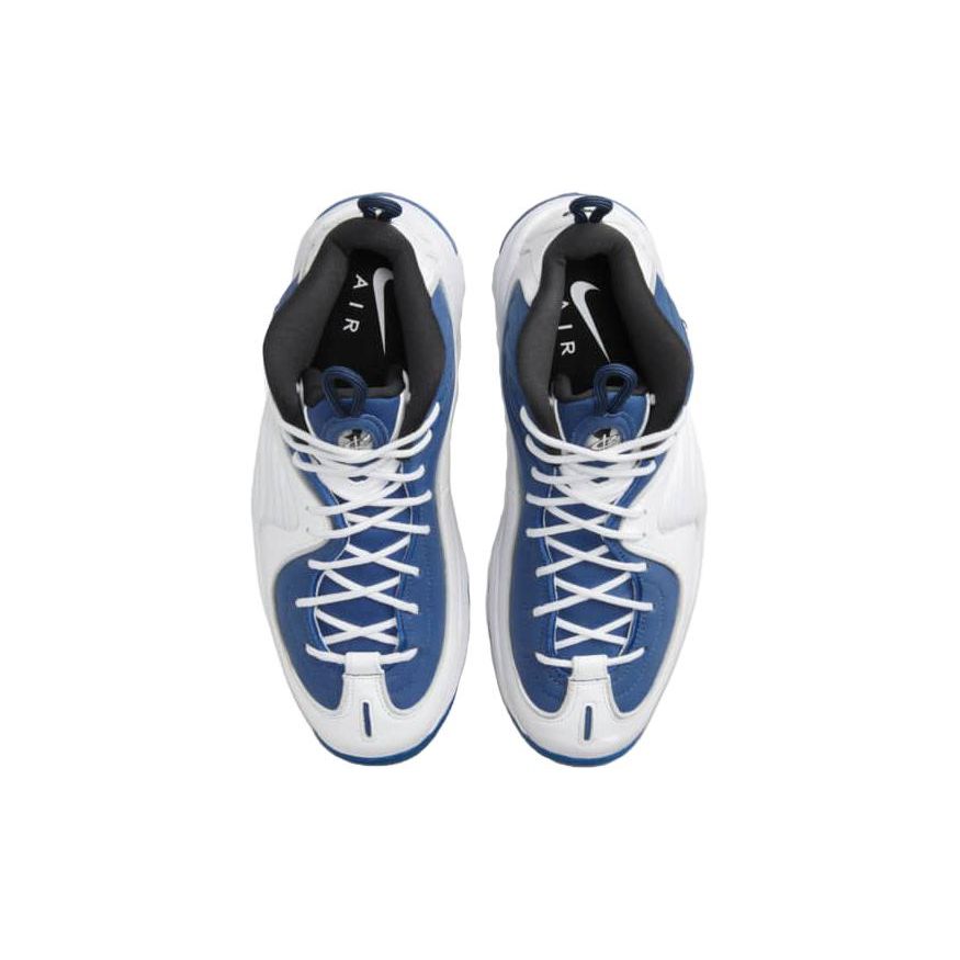 Nike Кроссовки унисекс Air Penny 2 QS Atlantic Blue 2023 Белый Черный Металлик-Серебристый FN4438-400