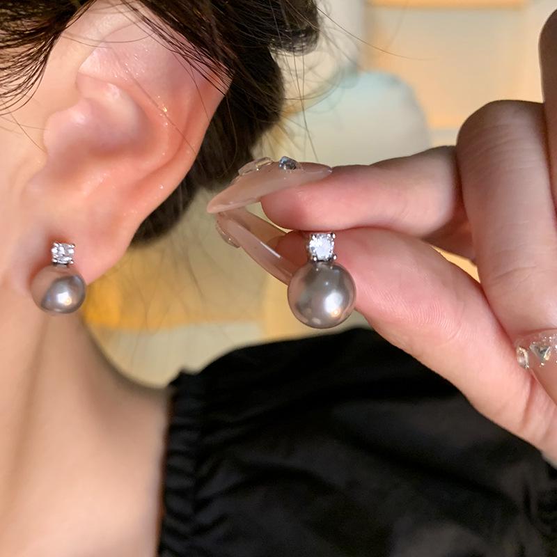 Серьги из серебра 925 пробы с жемчугом и цирконием: Элегантный, универсальный, высококачественный дизайн для женщин