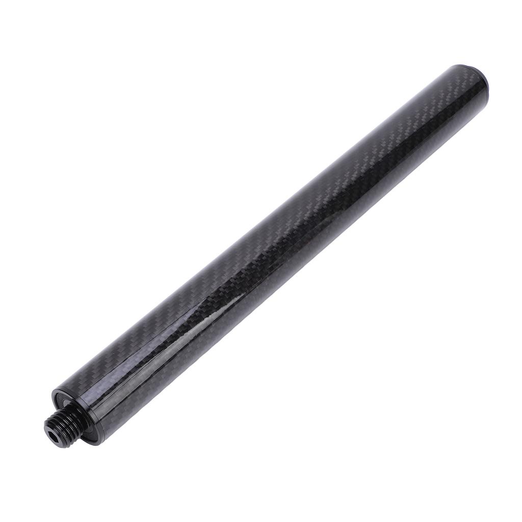 Pool Cue Extension Stick 12in Carbon Fiber Billiards Extension Accessories with Bumper