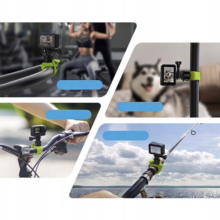 Uchwyt Rowerowy Silikon Na Kierownicę Do Gopro 12 11 10 9 8 7 Max Scjam Dji