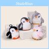 Plush Penguin Keychain With Real Mink Fur For Collectors And Giftgiving