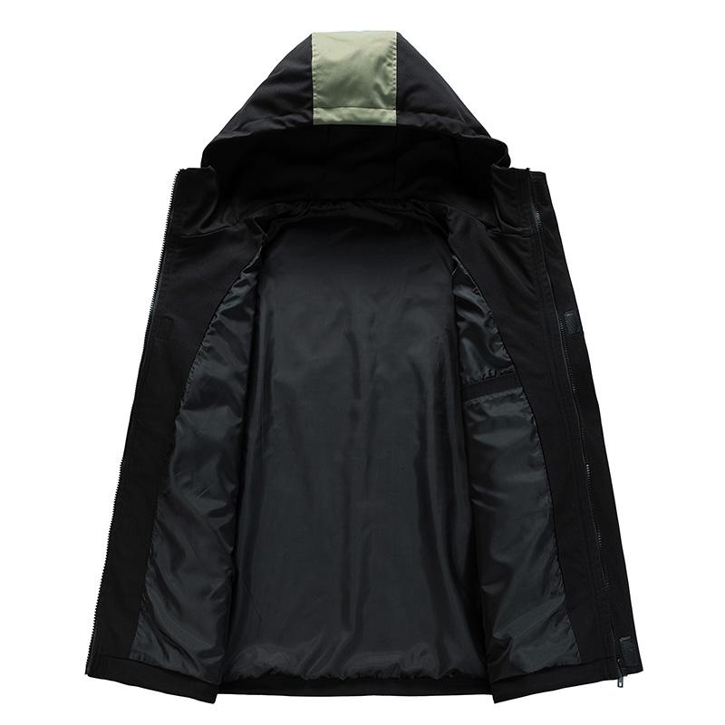 Весенне-осенняя мужская куртка, пальто большого размера