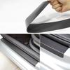 Universal Black Protector Car Sticker Door Sill Plate Pedal Cover Protector 3D Carbon Fiber Threshold Sticker Trim Anti