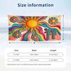 Floral Garden Theme Beach Towel Personalized Custom Name & Text Soft Quick Dry Beach Towel for Swimming Travel
