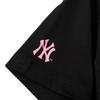 New MLB Drop Shoulder Sleeve T Shirt Women's Black 3FTSV1443-50BKS