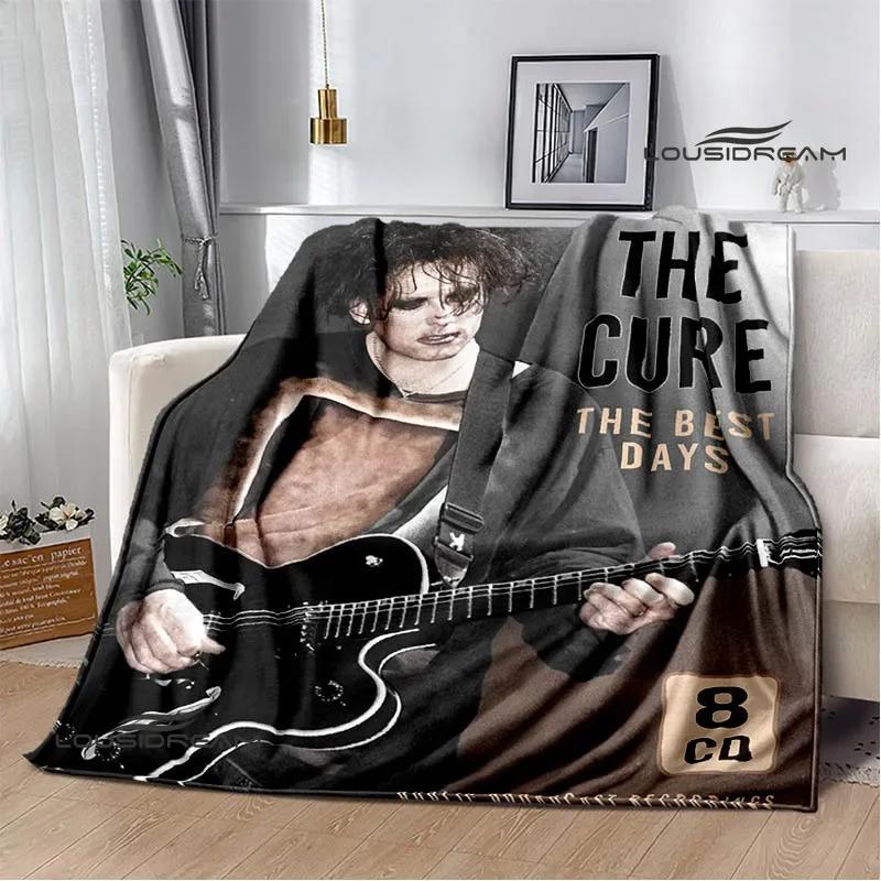 Рок-группа The cure Печатные одеяла Плед для пикника Теплые фланелевые одеяла Мягкое и удобное одеяло постельное белье Подарок на день рождения