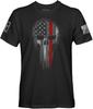 Fantastic Tees American Patriotism USA Flag Skull Men's T-Shirt