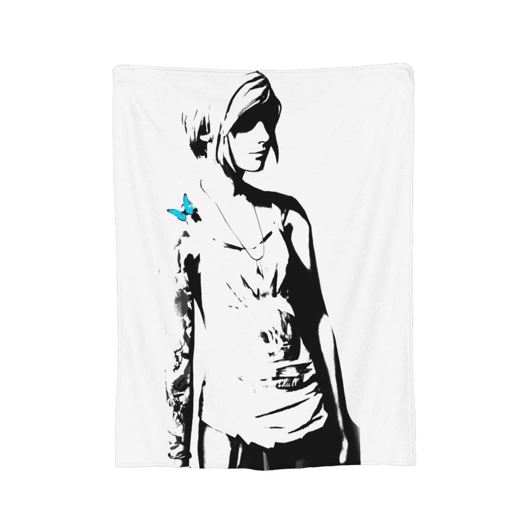 Life is strange butterfly Blanket Plush Novelty Breathable Throw Blankets for Home Spring/Autumn