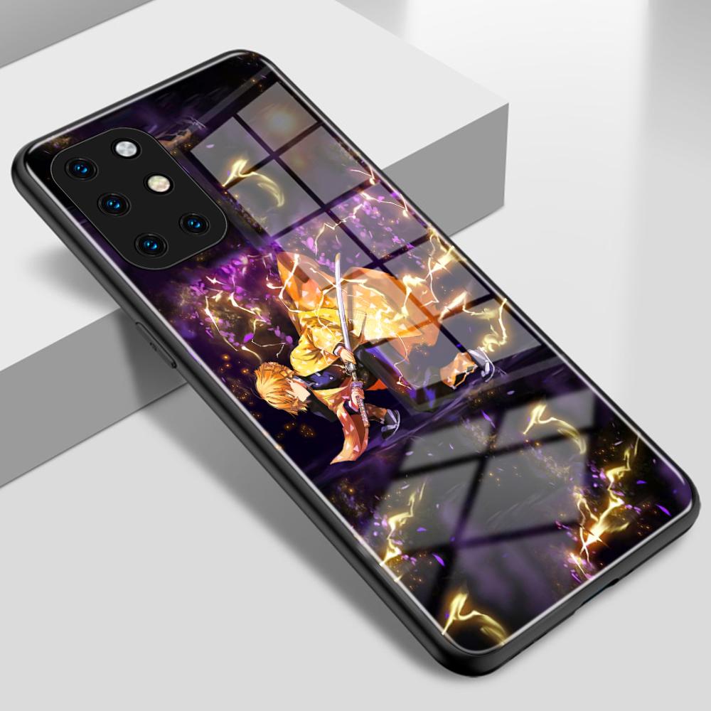 Anime Demon Slayer Tokitou Muichirou Phone Case For Oneplus9 9Pro 6 6T 7 7Pro 7TPro Nord Oneplus 8 8Pro 8T Tempered Glass Shell