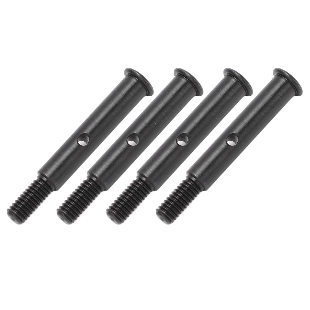 4Pcs RC Front Wheel Axle Steel 35mm Front Shaft Remote Control Car Accessories for Traxxas Slash 2WD Black
