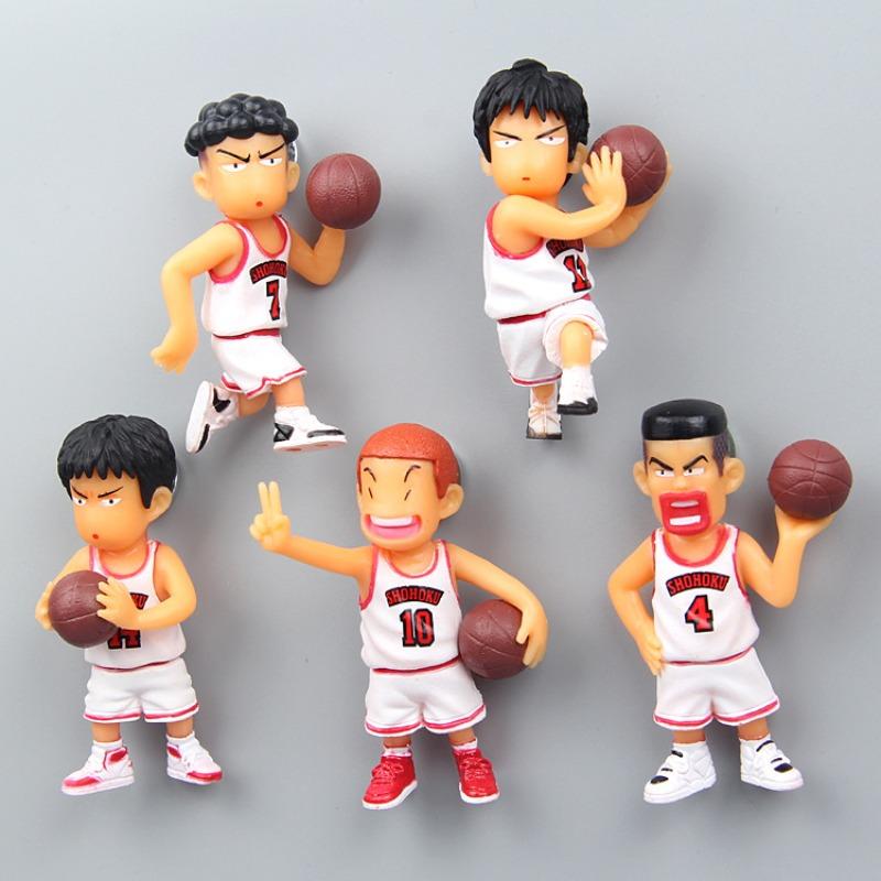 5 шт./комплект Аниме SLAM DUNK Милая модель Магнит на холодильник Игрушка Сакураги Ханамичи Рукава Каэдэ Креативные магниты на холодильник Подарки