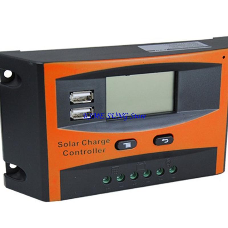 Контроллер солнечной панели L5BD 20A 12V 24V С двойными USB-портами Высокоэффективный ЖК-дисплей Функция Регулятор аккумулятора