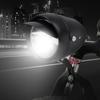 Metal Brim Bike Front Head Lamp with Visor Cycling Lighting Equipment  Cycling Accessories