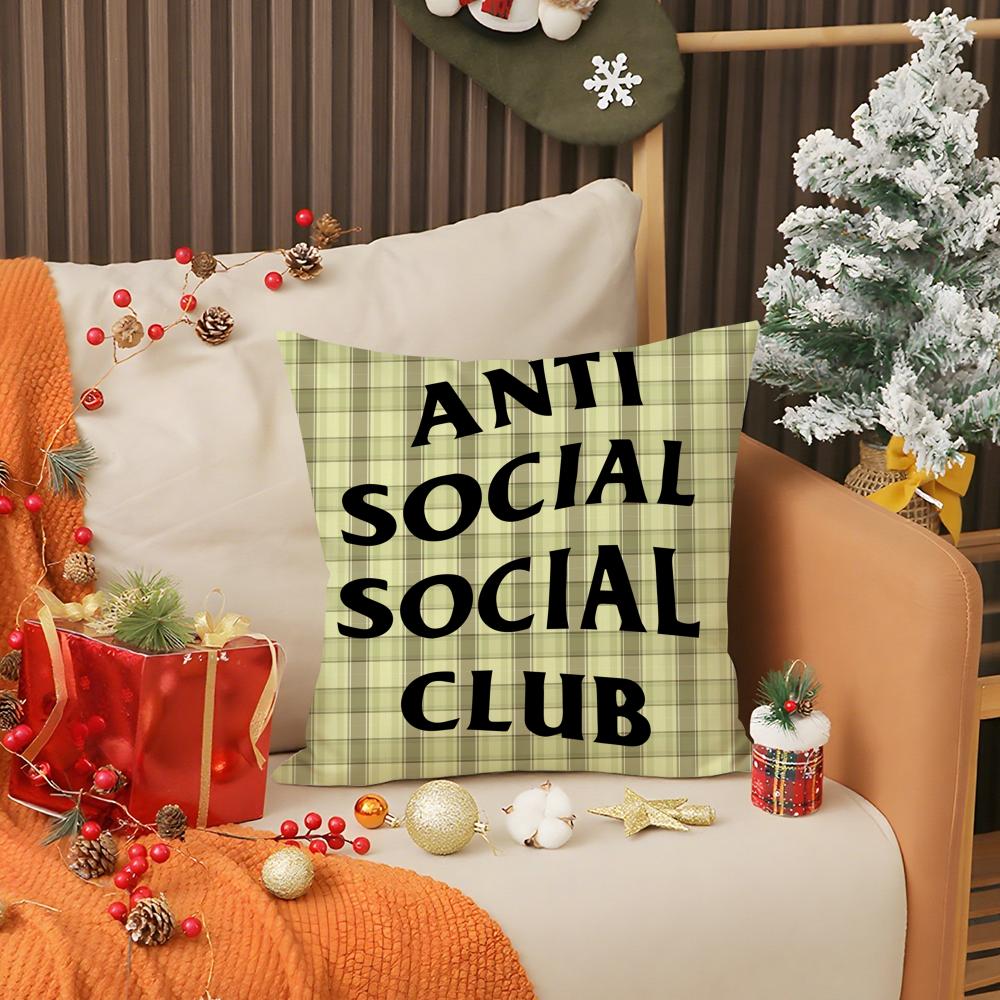 Крутая наволочка A-Anti Social Social Club Печать Наволочка Чехол для подушки на диван в гостиной Декор спальни