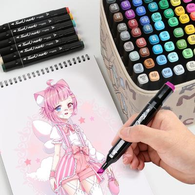 12/24/30/36/48 цветов маркеры с двойной головкой масляная спиртовая кисть для эскиза ручка для рисования анимация архитектура дизайн графические художественные принадлежности