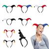 Colorful Clown Headband With Nose Set Costume Cosplay Accesories For Carnival Birthday Parties And Dress Up Event