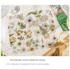 5 шт. полупрозрачных закладок для книг Four Seasons Flower Travel Series из ПВХ, закладки для книг в виде натуральных растений, канцелярские принадлежности