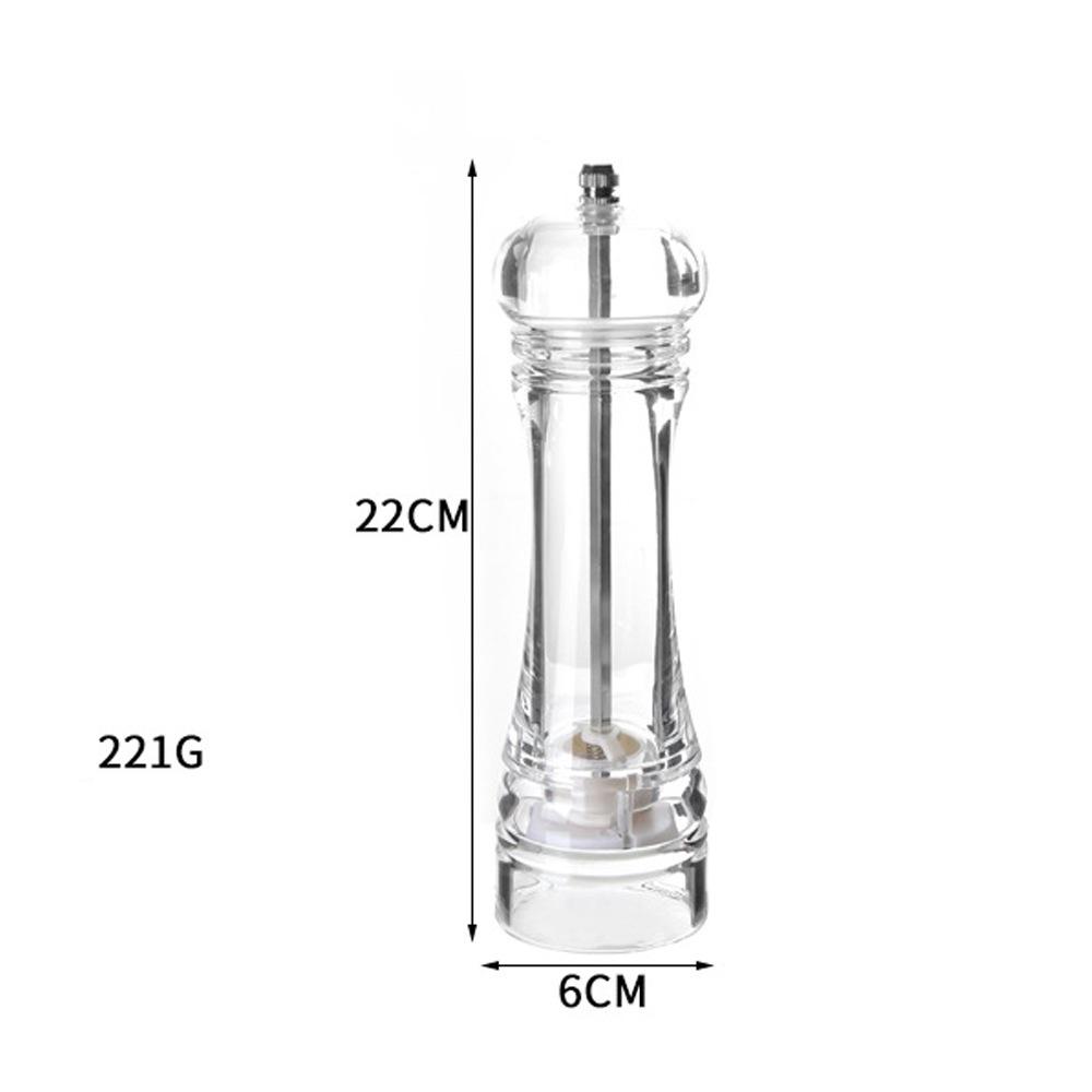 1 шт. акриловая прозрачная мельница для перца, ручная мельница для специй, морской соли