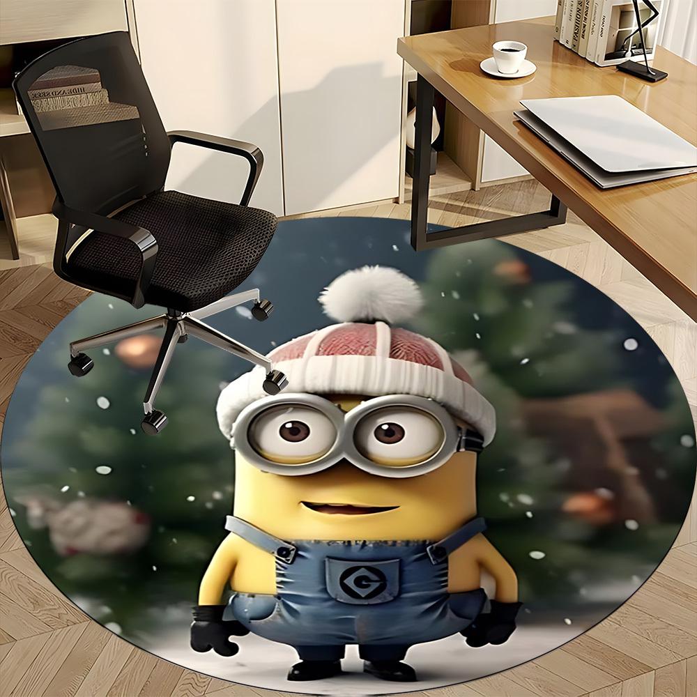 1pc Minion Christmas Chair Carpet for Office Non-Slip,Machine Washable Rug for Office, Room - Holiday Decor - Machine Made yy251017258