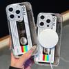 Кассетная лента для чехла Magsafe для iPhone 17 promax 16 Plus 12 13 mini 14 15 Pro Max Беспроводная магнитная крышка