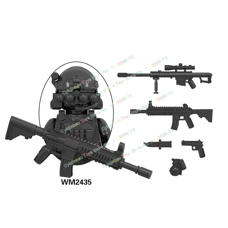 Мини-фигурки спецназа Морские котики Современные солдаты KSK SSO Строительные блоки Игрушки для детей WM6147