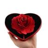 Коробка для хранения Коробка для колец в виде розы и цветка Футляр для хранения ювелирных изделий в форме сердца 3D Подставка-держатель для колец Свадьба