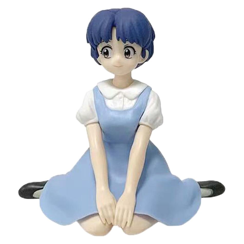 Аниме Ranma1/2 Время отдыха Тендо Аканэ Женский Ранма 10см Квайи Девушка Сидящая ПВХ Модель Фигурки Забавное Настольное Украшение Периферия