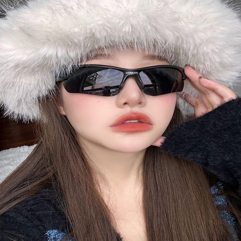 Велосипедные спортивные солнцезащитные очки Пластиковые очки Модные овальные очки для мужчин и женщин