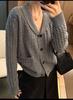 2025 Women's Casual Lapel Button Knit Cardigan: Autumn/Winter Solid Color Sweater