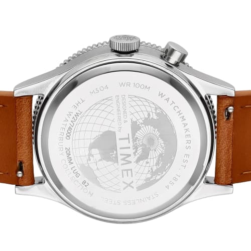 TIMEX Men's Waterbury Traditional GMT Automatic Watch TW2V74000, Black