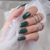 24 шт./компл. DIY быстрые ногти короткие балетные глянцевые накладные ногти разноцветные полоски готовый маникюр